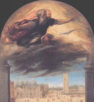 God the Father over the Piazza San Marco